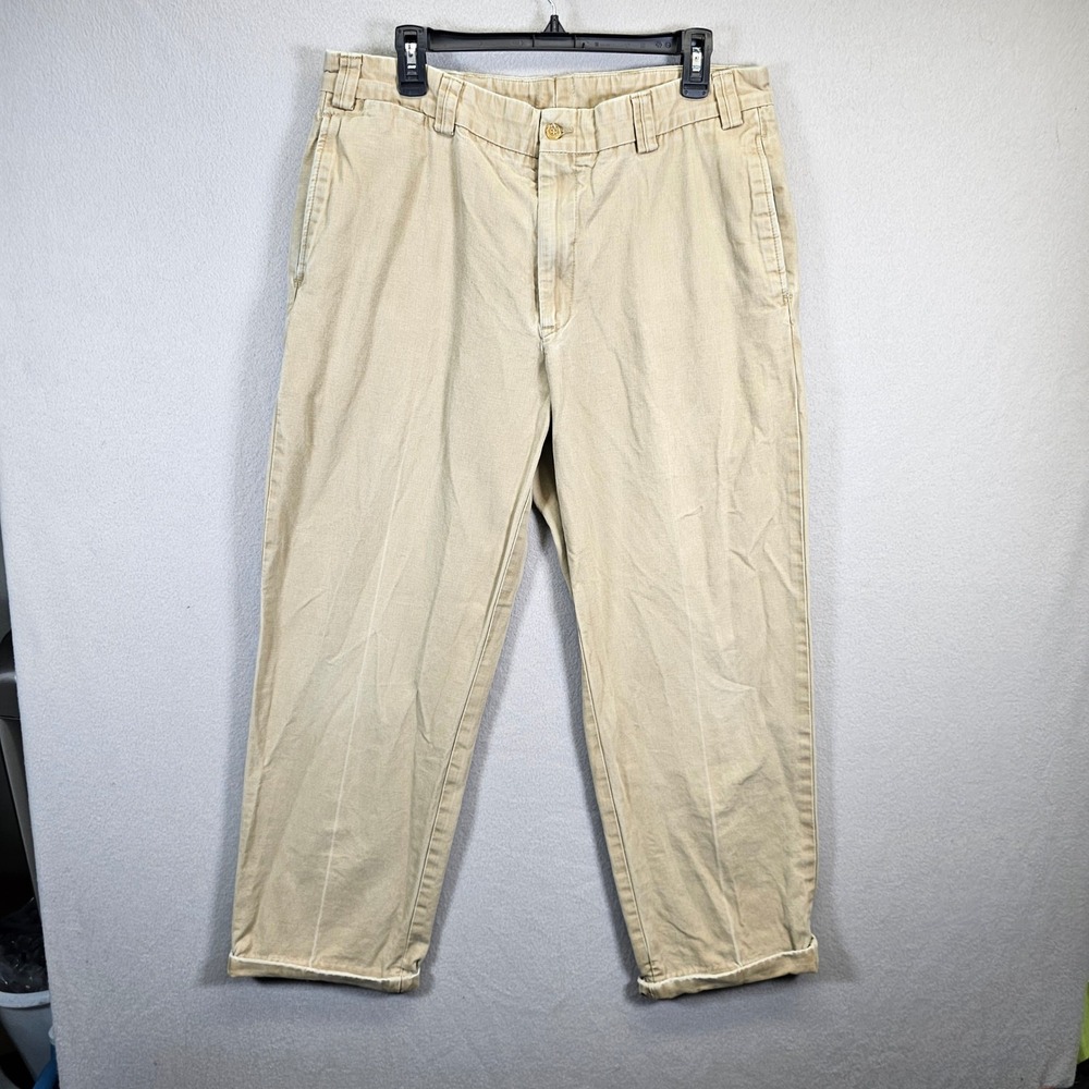 Bills Khakis USA Made Mens Size 36 Tan Cotton Casual Chino Pants